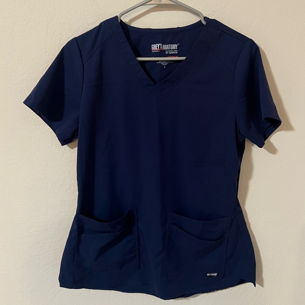 greys anatomy navy scrub set